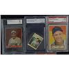 Image 2 : 5 - VINTAGE GRADED CARDS, 1933 GOUDEY #135 BVG 2, 1949 EURKA STAMP #107 FGS 9,