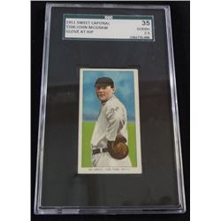1911 SWEET CAPORAL T206 JOHN McGRAW SGC 35 GOOD+