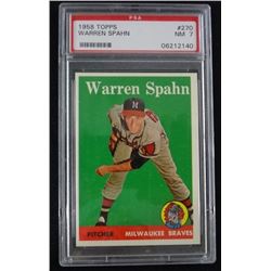 1958 TOPPS WARREN SPAHN PSA 7