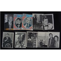 7 - 1964 TOPPS PRESIDENT KENNEDY CARDS NM, 2 - 1972 CANDIDATES for PRESIDENT &