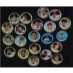 27 - 1964 TOPPS COINS - KOUFAX, KALINE, MANTLE, CEPEDA, MAZEROSKI, KILLEBREW and