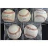 Image 1 : 5 - AUTOGRAPHED BASEBALLS - MARK GRACE, HARRY KALAS, DON ZIMMER, MARK McGWIRE,