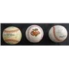 Image 1 : 3 - AUTOGRAPHED TEAM BALLS - ALL BALTIMORE ORIOLES 2000 & 2001 SPRING TRAINING