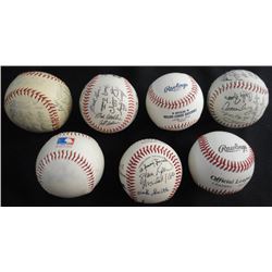 7 - BASEBALLS - FACSIMILE SIGNATURES  or   UNIDENTIFIED  SIGNATURES