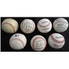 Image 1 : 7 - BASEBALLS - FACSIMILE SIGNATURES  or   UNIDENTIFIED  SIGNATURES