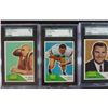 Image 2 : HIGH GRADE 1960 FLEER FOOTBALL LOT - ALL SGC NM to NM/MT+  9 CARDS - KEMP ROOKIE