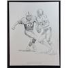 Image 2 : 1981 NFL Shell Oil Posters - 22 TOTAL  (3) Mike Barnes Menaces The Quarterback,