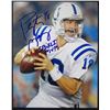 Image 1 : Peyton Manning Autographed Colts SB XLI MVP Inscribed 8x10 Photo