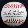 Image 3 : 2 BASEBALLS: 1990's Energizer Bunny Logo Promo Baseball & Babe Ruth 100th