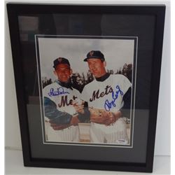 ROGER CRAIG & CLEM LABINE AUTOGRAPHED  8x10 PHOTO / PSA-DNA CERT / FRAMED  12x15