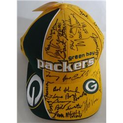 GREEN BAY PACKERS TEAM AUTOGRAPHED NFL BASEBALL CAP - 40+ SIGNATURES