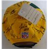 Image 2 : GREEN BAY PACKERS TEAM AUTOGRAPHED NFL BASEBALL CAP - 40+ SIGNATURES