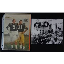 2 Vintage Green Bay Packers - 1966 Sports Illustrated- Hornung and Taylor &