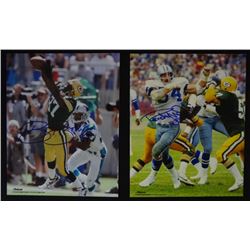 2 Autographed NFL 8x10 photo's: RANDY WHITE HOF Dallas Cowboys & HOF Superbowl