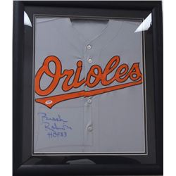Brooks Robinson HOF 83 Autographed Framed Baltimore Orioles Jersey PSA/DNA