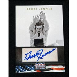 BRUCE JENNER AUTOGRAPHED 2012 PANINI AMERICANA HEROES LEGENDS CARD