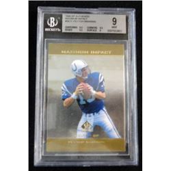 1998 SP AUTHENTIC MAXIMUM IMPACT PEYTON MANNING BECKETT 9
