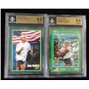 Image 2 : 12 - GRADED NETPRO TENNIS CARDS, 9 - 1991 #3 ANDRE AGASSI & 3 - #1 ANDY RODDICK