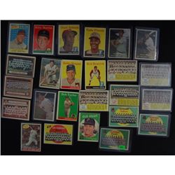1957 - 1958 -1959 TOPPS BASEBALL LOT; include '57  #1 TED WILLIAMS VG, #10 MAYS