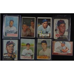 1950's BASEBALL CARD LOT; 1952 T #191 BERRA VG light glue on back, 1953 T