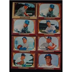 8 - 1955 BOWMAN BROOKLYN DODGERS #39, 2-#156, #195, #196, #261, #270, #310