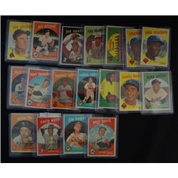 1959 TOPPS BASEBALL LOT (79 CARDS) SNIDER, KOUFAX, BERRA, FENCE BUSTERS