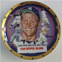 MICKEY MANTLE 536 HOME RUN COLLECTORS PLATE / #213113 THE HAMILTON COLLECTION
