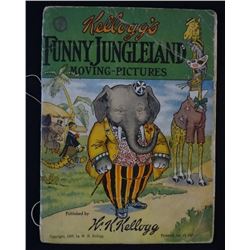 1909 Kellogg's Funny Jungleland Moving Pictures Book 1909