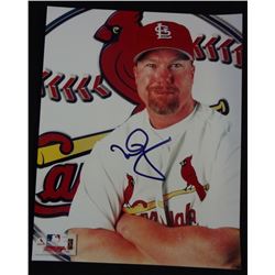 AUTOGRAPHED MARK McGWIRE 8x10, PHOTO FILE 1999, NO COA