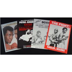 4 - BOXING PROGRAMS - SUGAR RAY / DURAN, HOLMES / ALI, HAGLER / HEARNS, PRYOR /
