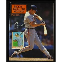 CAL RIPKEN JR AUTOGRAPH BECKETT MAY 1991, NO COA