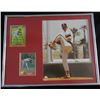 Image 2 : 4 BASEBALL 8x10 PHOTO'S CUSTOM MATTE/FRAMED 12x14  - 3  AUTOGRAPHED 1 w/CARDS