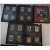 Image 1 : Lot of 5:  4 - 12"x15" Framed Trading Cards (4 in each) & 1 Autogr. Framed 12x14
