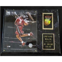 Dwyane Wade 8"x10" NBA Photo on Wooden Plaque 15" x 12"