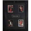 Image 1 : MICHAEL JORDAN Framed Trading Cards (4 cards Framed 12"x15")