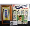 Image 1 : MIXED LOT - DON MATTINGLY RITZ POSTER, 1995 INDIANS CHAMPIONSHIP TICKET & Sal