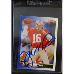 SAN FRANCISCO JOE MONTANA SIGNED/AUTOGRAPHED TRADING CARD