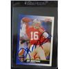 Image 1 : SAN FRANCISCO JOE MONTANA SIGNED/AUTOGRAPHED TRADING CARD