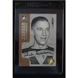TED LINDSAY CHL SIGNED/AUTOGRAPHED TRADING CARD