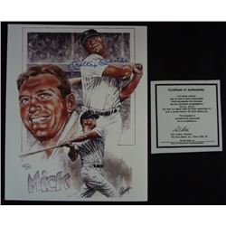 MICKEY MANTLE AUTOGRAPH 8 x 10 PETRONELLA PRINT
