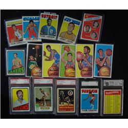 1970's BASKETBALL LOT; 39 - 1969/70 TOPPS, 5 - 1970/71 TOPPS w/HAVLICEK,