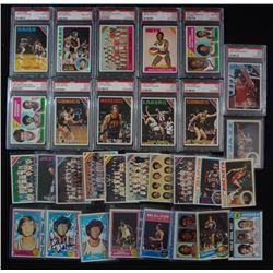 1970's BASKETBALL LOT, 1 - 73/74, 6 - 74/75, 18 - 75/76, 4 - 78/79, 1 - 79/80
