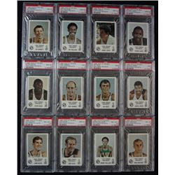 12 - 1968 JACK IN THE BOX BASKETBALL PSA CARDS - RICK ADELMAN PSA 8,  ALL DIFF.