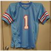 Image 4 : WARREN MOON HOF #1 AUTOGRAPHED HOUSTON OILERS #1 THROWBACK JERSEY PSA/DNA
