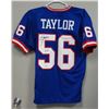 Image 1 : LAWRENCE TAYLOR HOF SIGNED AUTOGRAPHED NEW YORK GIANTS #56 BLUE JERSEY PSA/DNA