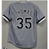 Image 1 : CHICAGO WHITE SOX FRANK THOMAS SIGNED AUTOGRAPHED CUSTOM GRAY #35 JERSEY - JSA