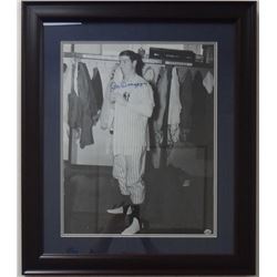 JOE DIMAGGIO Signed/Autographed 24x28 Framed & Matted B&W Photograph - CSC