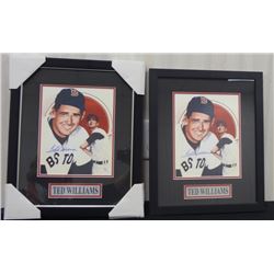 (2) Ted Williams Wolf 2 Pose Autographed 8x10 Photo Pictures Framed GAI