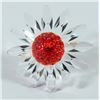 Image 1 : Swarovski Crystal Red Daisy