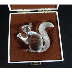 Swarovski Crystal Silver Squirrel
